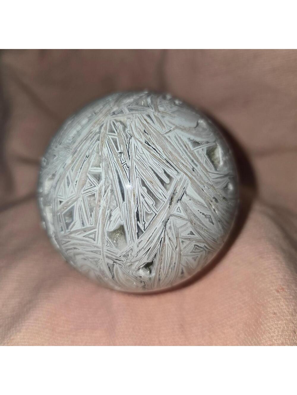 HC021. Mexican Lace Agate Sphere - Picture 3 of 3